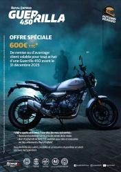 Promos Royal Enfield : jusqu'&agrave; 600 euros d'avantages