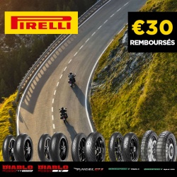 Promo Pirelli : 30 euros remboursés sur les pneus motos