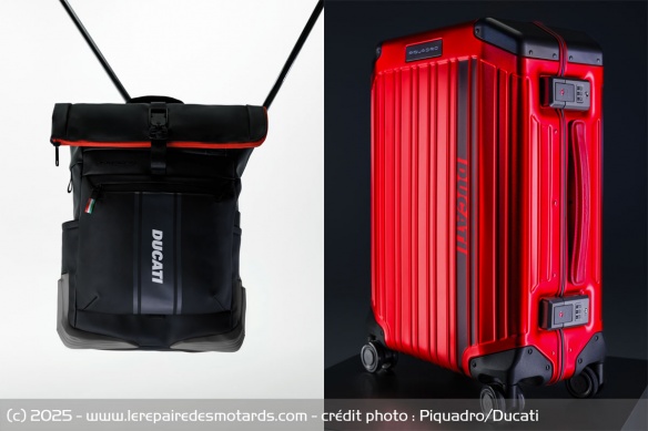 La collection capsule Piquadro x Ducati sera disponible mi-avril La collection capsule Piquadro x Ducati sera disponible mi-avril