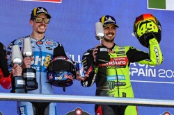 Alex Marquez et Fabio Di Giannantonio sur le podium du Grand Prix d'Espagne - Photo d'illustration, cr&eacute;dit : Good Shoot