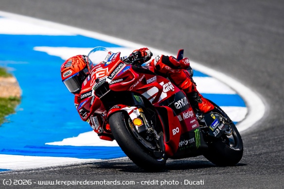 Malgré trois chutes, Marc Marquez termine 3e du test Malgré trois chutes, Marc Marquez termine 3e du test