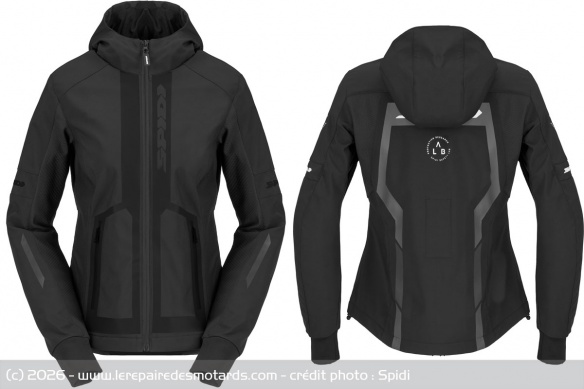 Blouson Spidi Hoodie Armor Evo II Lady