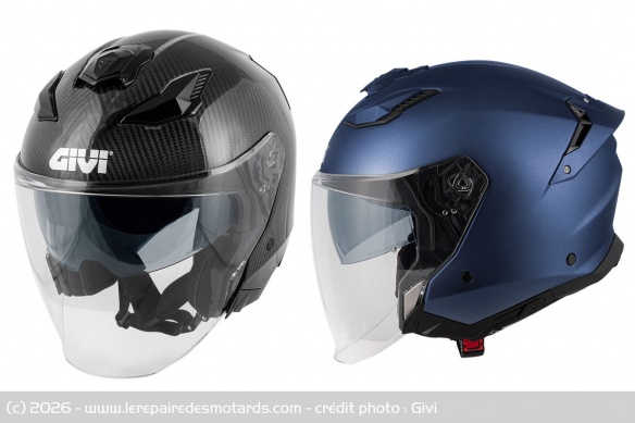 Casque jet Givi X31 Carbon et X31 Fiber