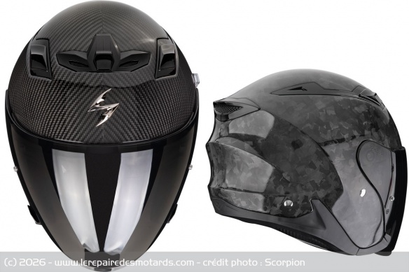 Casques Scorpion EXO-Z1 Carbon Solid et Onyx