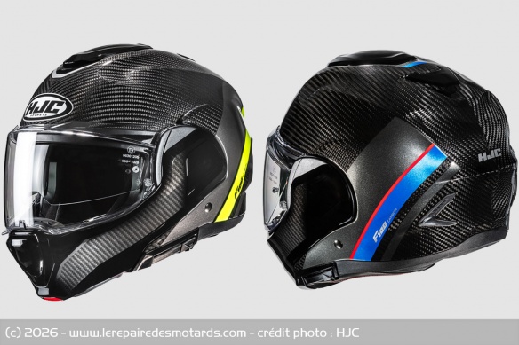 Casque modulable HJC F100 Carbon Stan Casque modulable HJC F100 Carbon Stan