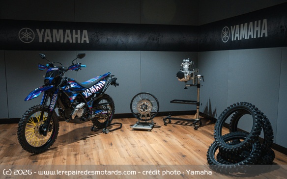 La Yamaha WR125R utilisée pour le projet