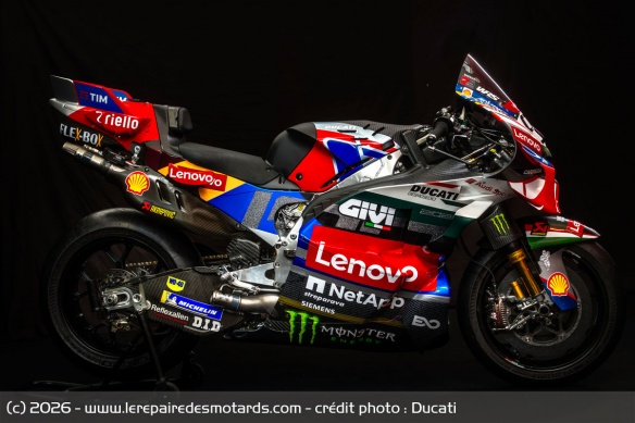 La Ducati Desmosedici GP26 du Grand Prix d'Italie
