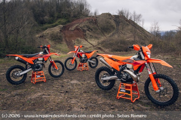 Les enduros KTM EXC et EXC-F 2027