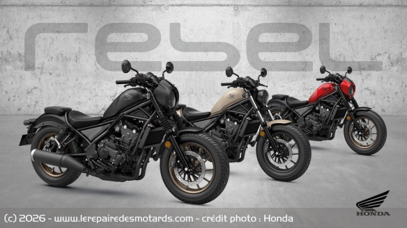 La gamme Honda CMX500 Rebel 2027