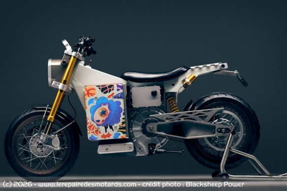 Moto &eacute;lectrique Blacksheep One