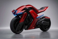 Moto &eacute;lectrique Furion Taran - Cr&eacute;dit photo : L'Agence Pigment x Takumi Yamamoto
