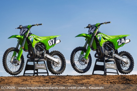 Motocross Kawasaki KX112 et KX85 L Motocross Kawasaki KX112 et KX85 L