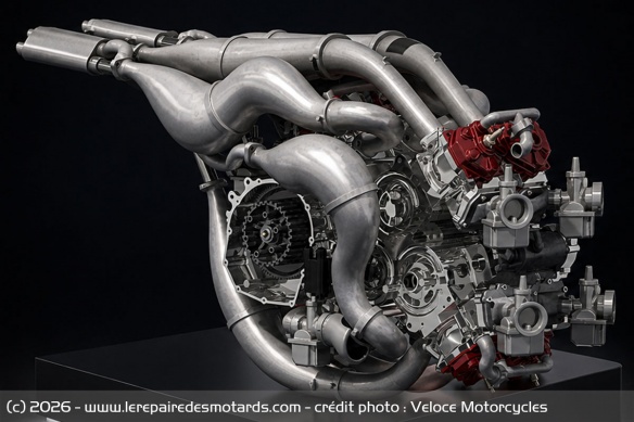Le X8 est composé de huit monocylindres 2-temps issus d'Aprilia RS125