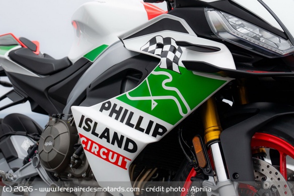Sportive Aprilia RS 660 Phillip Island Tribute