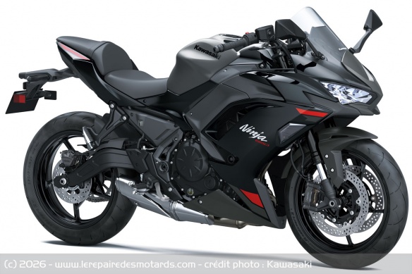 Kawasaki Ninja 650 2027 Gris Metallic Matte Graphenesteel / Noir Metallic Spark