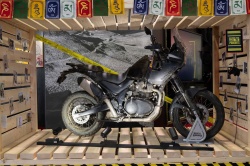 Le prototype Himalayan expos&eacute; l'an dernier par Royal Enfield
