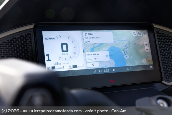 La navigation est désormais intégrée aux compteurs de 10.25 pouces