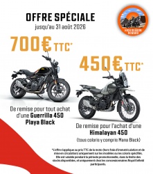 Promos : jusqu'&agrave; 700 euros de remise chez Royal Enfield