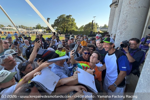 Le nonuple Champion du Monde est également allé à la rencontre des fans
