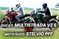 Comparo trails routiers Moto Guzzi Stelvio PFF vs Ducati Multistrada V2 S