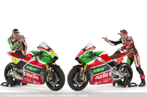Aleix Espargaro et Sam Lowes pilotent les 2 RS-GP officielles Aleix Espargaro et Sam Lowes pilotent les 2 RS-GP officielles