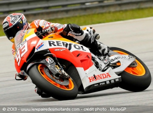 Marc Marquez sur la Honda RC213V
