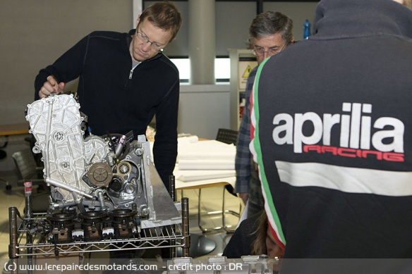 Moteur issu de l' RSV4 pour l'Aprilia MotoGP