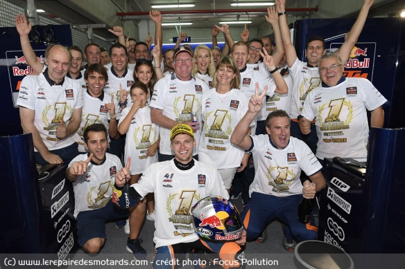 Binder Champion du Monde Moto3 en 2016 à Aragon