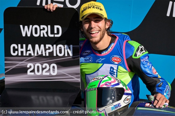 Enea Bastianini sacré champion du monde Moto2 2020 Enea Bastianini sacré champion du monde Moto2 2020
