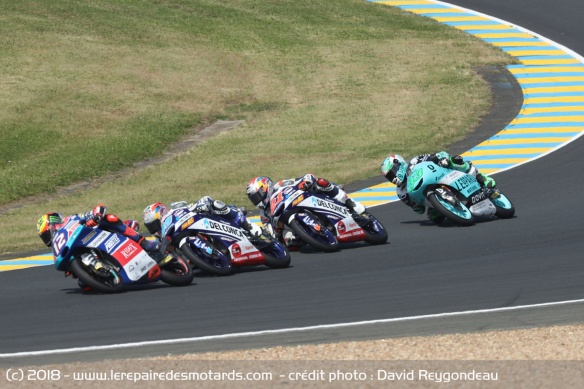 Bastianini (33) lors du GP de France 2018 Bastianini (33) lors du GP de France 2018