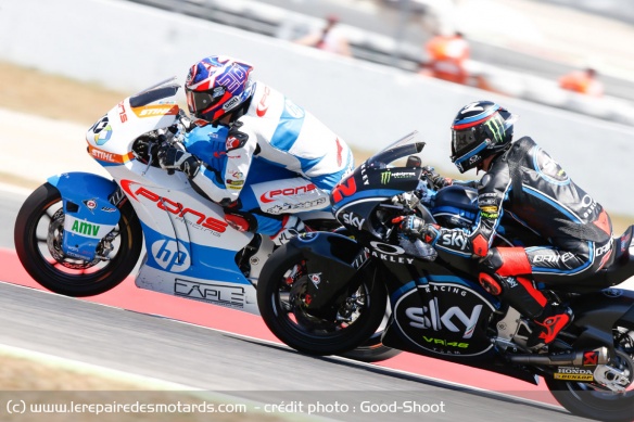 Quartararo sur la Kalex de Pons HP40 Quartararo sur la Kalex de Pons HP40