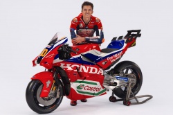 Luca Marini avec la Honda RC213V 2025