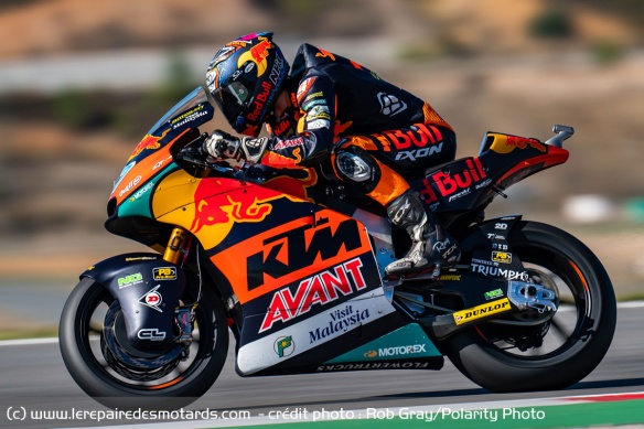 Remy Gardner lors de sa victoire au Grand Prix d'Algarve 2021