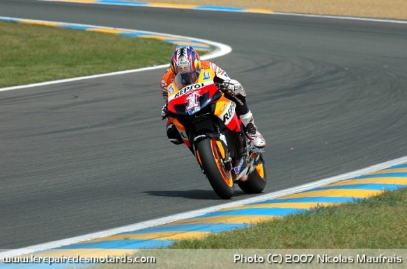 Nicky Hayden lors de la saison 2007