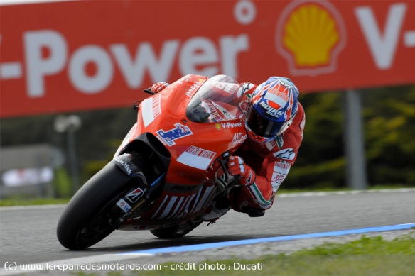 Casey Stoner lors de la saison 2008