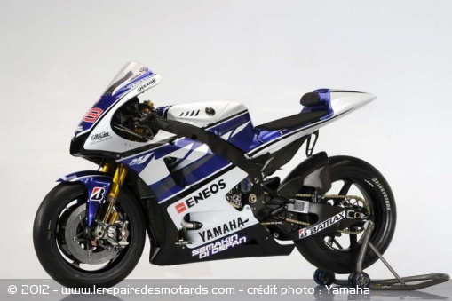 Moto Yamaha YZR-M1 1000cm3 de 2012