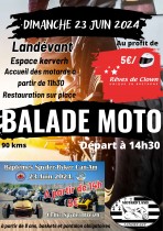 Balade moto au profit de rêve de clown