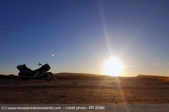 Coucher de soleil sur les Bardenas