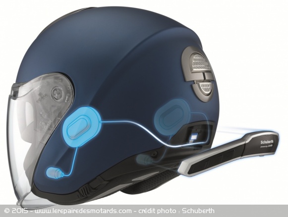 Le système audio SRCS du jet Schuberth M1