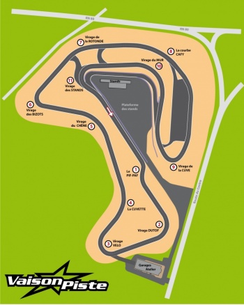 Plan du Circuit : Vaison Piste (71)