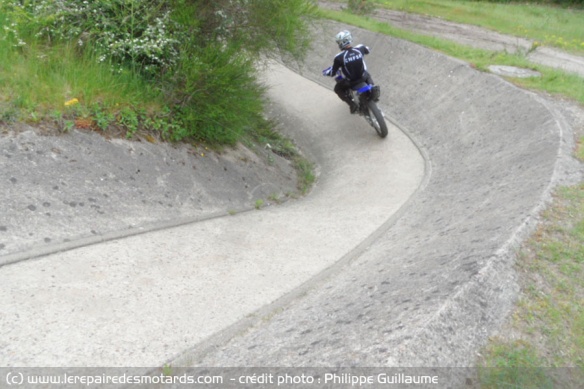 Circuit d'exercice en pente
