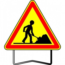 Radar chantier dans dans une zone de travaux