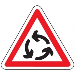 Panneau un rond-point