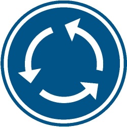 Panneau un rond-point