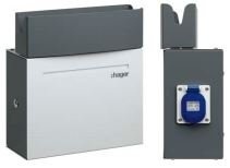 Borne de recharge IRVE murale : Hager Witty Eco XEV092 1P (monophasé, 7kW) + Protections électriques