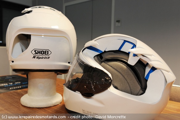 Le casque, la calotte et l'intérieur