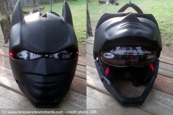 Sous leurs airs de modèles intégraux, les casques customisés sont souvent de simples jets maquillés Sous leurs airs de modèles intégraux, les casques customisés sont souvent de simples jets maquillés