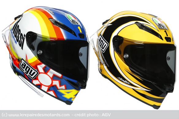 AGV Pista GP RR Rossi 2005 et Laguna Seca