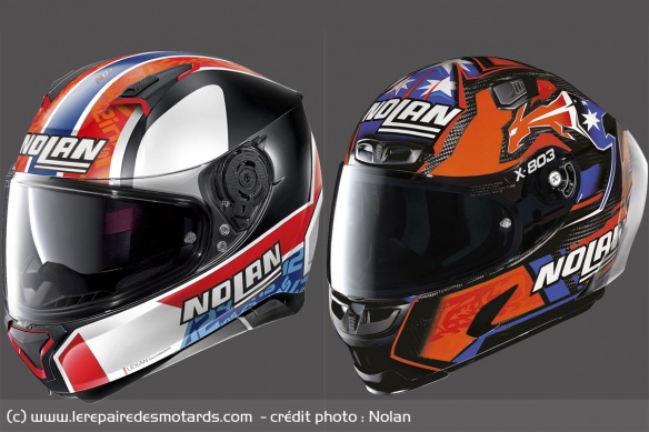 Nolan N87 Rins et X-803 Ultra Carbon Stoner