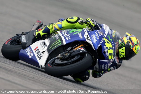 Valentino Rossi sur le prototype Yamaha YZR-M1